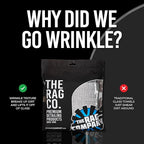 The Rag Company - Wrinkle Knit Glass Towel - Professional 500 GSM Microfiber Window Cleaning Cloths, Streak-Free Dual-Sided Design, 16in x 16in, 3-Pack (South Korea)