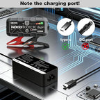 65W USB-C Charger Cable for NOCO UltraSafe Portable Jump Starter Compatible with NOCO Boost X GBX45 GBX55 GBX75 GBX155 Power Adapter Cord