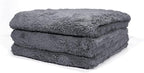 Maxshine Universal Microfiber Towels – 600GSM Edgeless Design – Ultra-Soft, High-Absorbency Towels for Car Detailing, Polishing & Scratch-Free Cleaning (Grey, 16" x 16" (3-Pack))