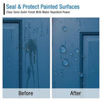 Rain Guard Paint Sealer Concentrate SP-9002 | Makes 2 Gallon | Protects Painted Concrete, Wood, Stone | Silane/Siloxane Acrylic Waterproofer | UV Resistant | Fast Drying | Semi-Satin Finish