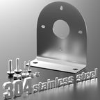 BJZ Watermelon LED Light Brackets, 304 Stainless Steel Mounting Brackets with Pre-Drilled Holes, Universal Watermelon Light L-Shape Holder for Car Truck Underglow Side Tail Roof Auxiliary Lights, 2Pcs