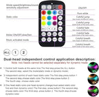 AMKI Dual Color 20W Twinkle Sound Mode RGBW Dual Port Light Source Engine Driver Remote/APP Control Starlight Box Motor for Fiber Optic Star Ceiling Light Kit