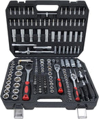 Hantinstom Ultimate Sockets Set Comprehensive Hand Tool Set Perfect for Home Essentials College Dorm Car Emergency Kit Ideal Apartment Essentials & Men’s Tools Gift