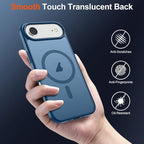SUPFINE Magnetic for iPhone Air Case (Compatible with MagSafe)(Military Grade Drop Protection) Slim Translucent Matte Shockproof with Anti-Fingerprint Phone Cover for 17 Air,Deep Blue
