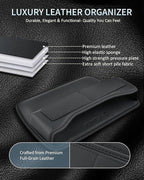 FLORICH Car Seat Gap Filler Organizer, Premium Leather Car Gap Filler for Car, Car Seat Organizer and Storages Between Seat Car Gap Filler Universal Fit for Car SUV Truck