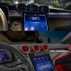 7pcs Turbine Air Vent LED Ambient Light Kit 64 Colors Replacement for Benz GLC Class X254 2023-2024year