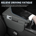 Stacool Upgraded Car Center Console Cover,Microfiber Leather Car Armrest Cover Cushion with 2 Storage Bags,Universal Car Armrest Storage Box (Gray)
