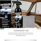 Car Interior Cleaner Spray, Deep Polishing Cleaner Interior Detailer for Leather, Rubber, Plastic, Dashboards Seats, Easy Application for Daily Vehicle Care (3Pcs)