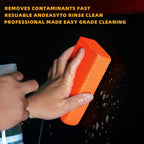 2-Pack Clay Bar Auto Detailing Kit – Dual-Sided Clay Scrubber/Clay Sponge & Towel System, Grime Remover, Deep Dirt Cleaning, Reusable, Enhances Gloss & Shine on Car Paint