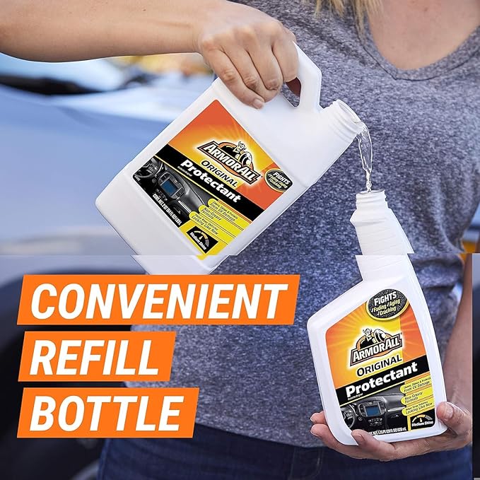 Armor All Car Protectant Refill by Armor All, Car Interior Cleaner with UV Protection, 1 Gal Each, White, 128 Fl Oz (Pack of 1)