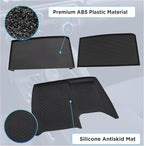 Center Console Organizer Compatible with 2023-2025 2026 Toyota Grand Highlander Interior Accessories, Charging Zone Silicone Mat, Console Organizer Tray with Sunglasses