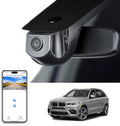 Mangoal 4K Dash Cam Custom for BMW X5 Gen3 F85 F15 2014 2015 2016 2017 2018(Model A), X5M sDrive35i xDrive35i xDrive35d xDrive50i, OEM Style, 2160P UHD Video, WiFi & APP, 64GB Card