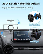 PZK Car Phone Mount for Mazda CX-3 2016-2021 /Mazda 3 2014-2016 /MX-5 Miata 2016-2023 Accessories 7-Inch Screen Compatible with Magsafe Car Phone Holder 360° Rotation Phone Cradles Not Affect Vent