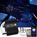 AMKI 550pcs 0.03in 9.8ft Twinkle Starlight Headliner Kit, Updated 2 in 1 Twinkle+Meteor Fiber Optic Light Box RGBW Sound Activated Mode for Car& Home Decoration, 240pcs Pure White Shooting Star