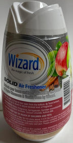 Wizard The Magic of Fresh gel Air Freshener, solid air freshener 7.8 oz Apple cinnamon/vanilla bean (Pack of 6)