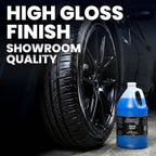 LANE'S Super Blue Tire Dressing Spray | High-Gloss Car Tire Shine Spray | No Sling, No Run, Long Lasting | Protects from Cracks & UV Rays | Non-Greasy Automotive Dressing & Cleaner | 1 Gallon, 2 Pack