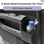 LUWU 2025 2026 4Runner Center Console Cup Holder Compatible with 2025 2026 Toyota 4Runner Interior Accessories Rear Seat Door Side Silicone Cup Holder Insert 4Runner 2026 Accessories