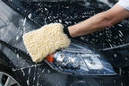 Carrand 40306 Wool Wash Mitt, Yellow