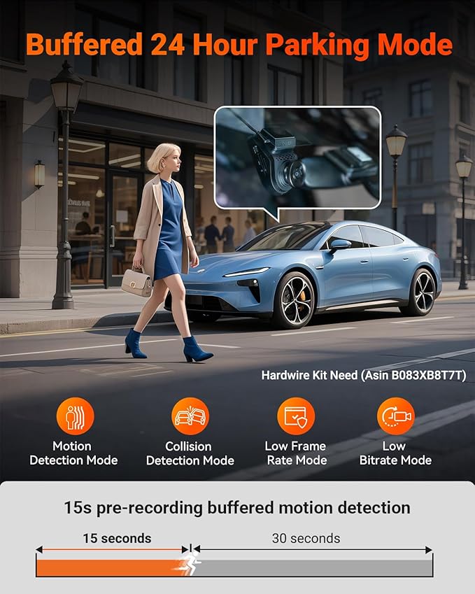 Vantrue S1 Pro AI Dash Cam Front and Rear, Dual 1440P Dash Camera w/2.7K, STARVIS 2, HDR Night Vision, 5G WiFi, 60FPS, GPS, Voice Control,24/7 Parking Mode, Support 1TB Max