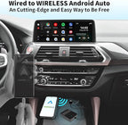 ATOTO AD3AA-BK Wireless Android Auto Adapter, Convert Wired to Wireless for Factory Wired Android Auto or Aftermarket Head Unit, Compatible with Toyota/Nissan/Honda/Ford/Audi/Benz, Online Update