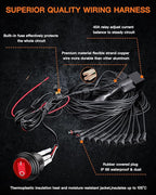 White Rock Lights,LEDMIRCY R1 LED Rock Lights Kit with Toggle Switch Wiring Harness 12PCS Luces para Carro for Trucks ATV UTV Golf Cart Under Glow Light High Power IP68 Waterproof