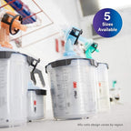 3M PPS 2.0 Paint Spray Gun System Refill Kit with Lids and Liners, 26173, Standard, 22 Ounces, 200-Micron Filter, Use for Cars, Furniture, Home and more,12 Disposable Lids and Liners,16 Sealing Plugs, Clear