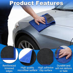KUNAL 1 PCS Clay Towel Auto Detailing & 1 PCS Car Wash Clay, Microfiber 12in*12in Towel for Cleaning & Release of Paint Contaminants, Road Grime, Light Overspray, Debris