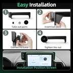 Car Phone Mount for Ford Bronco Sport (2021-2023 2024, 8" Screen), MagSafe Car Mount, 15W Wireless Charger, iPhone Magnetic Mount for Samsung & Android, 360° & Hands Free, Car Interior Accessories