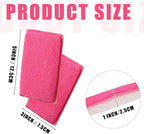 Mudder 12 Pcs Car Interior Scrubbing Sponge 5'' x 3'' Fiber Car Wax Applicator pad Household Cleaning Sponges for Leather Seat Couch Cleaning (Pink White)