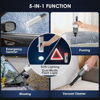 Mini Vacuum Cleaner Cordless 15000PA High Power,Handheld Car Vacuum, 5 in 1 Portable Vacuum for Car, Home & Pet Hair, Type-C Rechargeable, LED Display,Up to 30 Mins Runtime, Multi-Nozzles