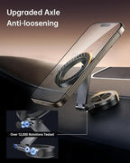 SYNCWIRE for MagSafe Car Mount 【360° Rotation】 Magnetic Phone Holder for Car, Adjustable Metal Arm, Car Magnet Phone Mount for Dashboard, Car Accessories Fit iPhone 17 16 15 14 13 Pro Max &All Phones