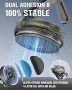 InwodiTeki Magnetic Phone Holders for Your Car, Upgraded 360° Vacuum Car Phone Holder, 108+LBS Strongest Suction & 3000gf Magnetic, Car Phone Mount for 17 Pro Max 16 15 14 13 12/ Android Phones