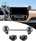 Magnetic Car Phone Mount for Toyota Grand Highlander/Grand Highlander Hybrid 2024-2026,for MagSafe Strong Magnets Cell Phone Holder 12.3-Inch Touch Screen Cradles,with Portable Phone Gripper