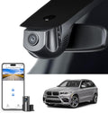 Mangoal Front 4K & Rear 1080p Dash Cam for BMW X5 Gen3 F85 F15 2014 2015 2016 2017 2018(Model A), X5M sDrive35i xDrive35i xDrive35d xDrive50i, OEM Style, 2160P UHD Video, WiFi & APP, 128GB Card