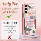 for Samsung Galaxy A14 5G Phone Case - Compatible with MagSafe Women Girls Cute Magnetic Protective Cover Girly Kawaii Unique Heavy Duty Shockproof Design for Samsung Galaxy A14 5G Cases