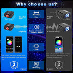 AKEPO 16W RGBW APP Twinkle Fiber Optic Lights, Small Size Music Activated 450pcs 0.03in 9.8ft/3m Optical Fiber Star Ceiling Light Kit for Car Headliner Star/Home