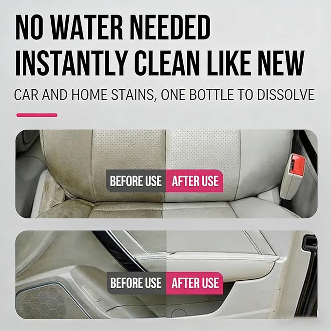 Professional Car Interior Detailer Spray - Multi-Surface Cleaner for Leather, Dash & Plastic - Surface Restoration & Protective Barrier - Non-Greasy Matte Finish (2)