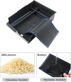 SKTU for 2023 2024 2025 Hyundai Palisade Center Console Organizer 2023 2024 2025 Palisade Center Console Tray 2023 2024 2025 Palisade Accessories Armrest Box with Coin and Sunglasses Holder (Blue)