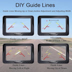 HD 1080P Backup Camera for Cars, Trucks, SUVs, RVs - Night Vision, Waterproof, Wide Angle, Easy DIY Installation, Includes 4.3” LCD Monitor for Safer Parking