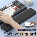 Ergonomic Keyboard Wrist Rest Cleaning Kit, 22 in 1 Cleaning Kits Wrist Rest for Keyboard, Non-Slip Springy Sponge Keyboard Rest Pad with Deep Cleaning Cleaning Tools for Earbuds, Lens, Charging Port