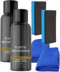 Plastic Cleaner & Restorer,Nano Plastic Refreshing Coating,Car Plastic Parts Retreading Agent,Car Plastic Restorer Prevents Drying Aging,Plastic Care for Cars,Truck,Motorcycle (30ml-2pcs)