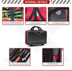 KITGO Roadside Emergency Car Kit (137Piece), with Jumper Cable, Car Safety Road Rescue Kit,Car Emergency Kit Gift for Father Women and Men,Tow Strap,Car Tool Kit (Black)