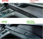 Front Dash Tray Protective Pads Set for Toyota Sienna 2024 2023 2022 2021, Non-Slip Pads, Compatible with Sienna Qi Wireless Charger (Not fit 2025)