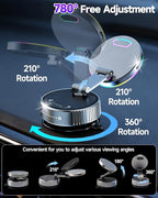 for Magsafe Car Mount Charger, 15W Fast Charging Wireless Car Charger [120LBS Suction &3800gf Magnet] 780° Adjustable, Vacuum Magnetic Phone Holder for Your Car for iPhone & Android, Metal Stand Rotor