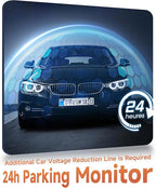 360 Degree View 4 Channel Dash Cam Front and Rear Inside Left Right, Dash Camera for Cars, Built-in Night Vision, 24/7 Recording Parking Mode Monitor