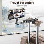 OMOTON TP02 360°Rotating for MagSafe Tripod, Adjustable Aluminum Magnetic Phone Tripod for iPhone 17/16/15/14 Pro Max Air, Foldable Cell Selfie Stick Fits Vlog, Gym, Travel Essentials, Black& Black
