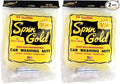 SM Arnold Heavy Duty Professional Spun Gold 2 Pack Vehicle Washing Mitt