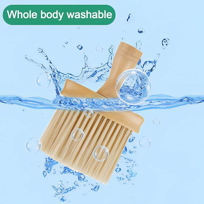 High Density Ultra Soft Detail Brush Car Interior Dust Brush Accessories Car Detailing Brush Soft Hair Wooden Brush Deep Cleaning Tool Kit Keyboards Laptop Sofa Dusting Brush (A-1PC)