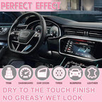 Polishing Cleaner Car Interior, Interior All Purpose Car Cleaner for Rubber, Leather, Vehicle Interior Polish