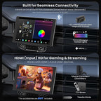 ATOTOZONE X10 12.5" QLED Floating Display Android Car Stereo, Single/Double-DIN, Dual-Cam DVR, AI Vision, Re-Mote LiveView, 7.1.2 Audio, 4V RCA, HDMI in, ADS Protocol, 8G+128G, 4G LTE, Parking Guard